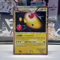 Pokemon TCG: Ampharos (Prime) 105/123 - Heartgold & Soulsilver (LP) - Image 1