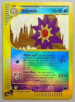Pokemon Starmie #44/144 Reverse Holo Uncommon - 2003 Skyridge Set - NM W/Damage - Image 1