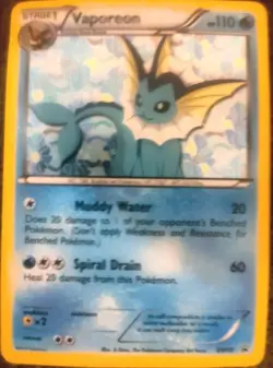 Pokemon Vaporeon BW89 Black & White Promo Holo #134 Bubble Jet Pokemon - Image 2