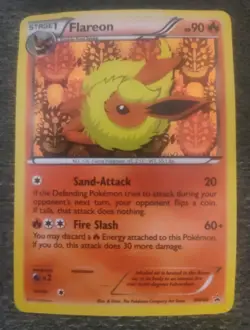 Pokemon Flareon BW88 Black & White Promo Holographic 2013 BW Black Star - Image 1