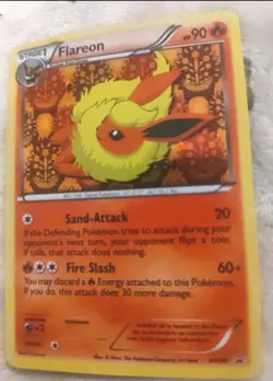 Pokemon Flareon BW88 Black & White Promo Holographic 2013 BW Black Star - Image 2