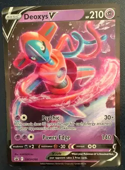 2022 POKEMON SWSH BLACK STAR PROMO 266 DEOXYS V DEOXYS VMAX & VSTAR BATTLE BOX - Image 2