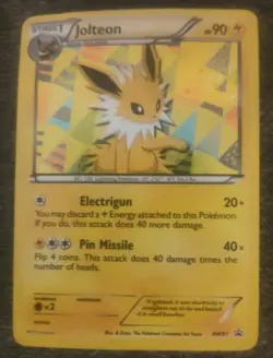 Pokemon Jolteon BW91 Black and White Holo Promo 2013 Black Star - Image 2