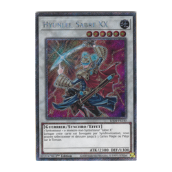 Carte Yu-Gi-Oh! 🇫🇷 Hyunlei Sabre XX RA04-FR140 PSR Platinum Secret Rare - Image 1