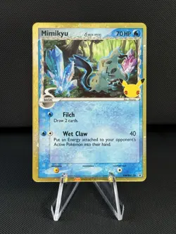 HOLO Mimikyu SWSH136 - NM / M - PROMO Celebrations Sword Shield Pokemon Card - Image 1