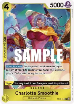 OP03-110 Charlotte Smoothie English R One Piece TCG Card Game - Image 2