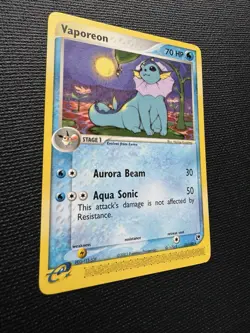 Vaporeon 25/100 EX Sandstorm Rare Non-Holo Pokemon Card Eeveelution NM - Image 2