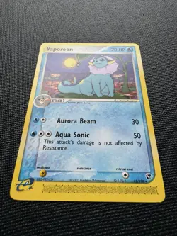 Vaporeon 25/100 EX Sandstorm Rare Non-Holo Pokemon Card Eeveelution NM - Image 3