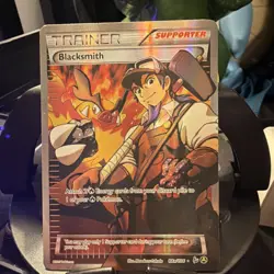 Pokemon Blacksmith 088A/106 Alternate Art Promo Holo Trainer Card - Image 1