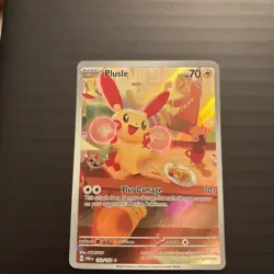 Plusle Paradox Rift Holo Illustration Rare Pokemon TCG Card 193/182 - Image 2