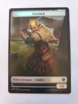 MTG Magic The Gathering Card Angel or Soldier Token Creature Angel or Soldier - Image 1