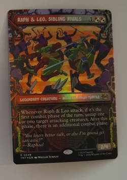 Raph & Leo Sibling Rivals Showcase FOIL NM Teenage Mutant Ninja Turtles TMNT MTG - Image 1