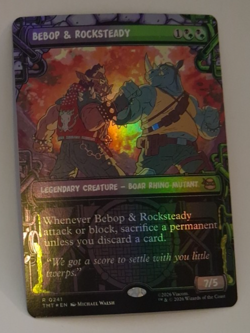 Bebop & Rocksteady Showcase FOIL NM Teenage Mutant Ninja Turtles TMNT MTG - Image 1