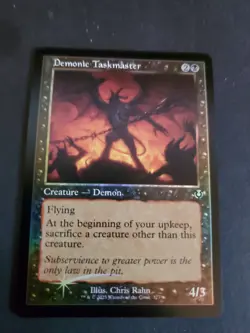 Demonic Taskmaster (Retro Frame FOIL) - Innistrad Remastered - MTG - NM/M - Image 1