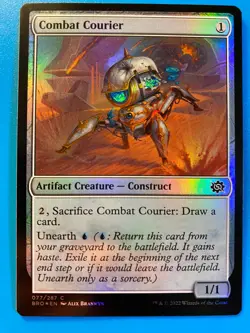 MTG 1x FOIL Combat Courier The Brothers' War Pauper Magic the Gathering x1 NM - Image 1