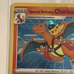 2019-2023 Pokemon SWSH Black Star Promos Special Delivery Charizard #SWSH075 - Image 3