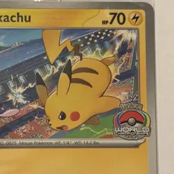Pikachu SVP190 - World Championships Promo - Pokemon Card - Sealed - Image 3