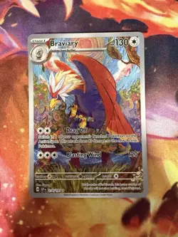 Pokemon Braviary 214/191 Sv08: Surging Sparks Illustration Rare Holo NM - Image 1