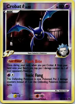 Crobat G - 47/127 - Pokemon Platinum Reverse Holo LP - Image 1
