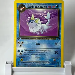 Pokemon TCG - 1st Edition Dark Vaporeon 45/82 Team Rocket Regular - LP - Image 1