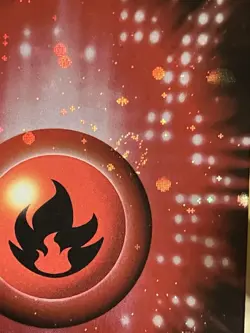 Fire Energy 102/106 Holo EX Emerald with Swirl Pokemon TCG - Image 3