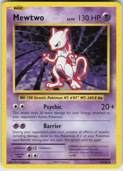 MEWTWO 51/108 EVOLUTIONS POKEMON RARE NM/M - Image 1