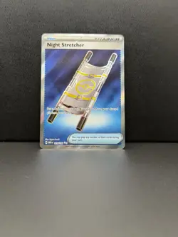 Pokemon TCG Night Stretcher 173/132 Me01: Mega Evolution Trainer Full Art Holo - Image 1