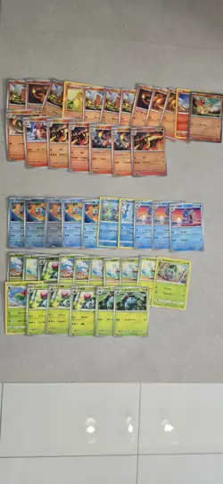 Pokemon TCG Character Bundle - Charmander Squirtle Bulbasaur + Evolutions - Image 1