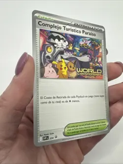 SPANISH 2025 World Championship Promo - Paradise Resort Pokemon TCG 224 SV-P - Image 3