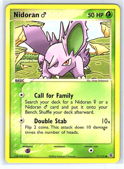 Nidoran 71/112 Fire Red & Leaf Green NM/LP Pokemon Card - Image 1