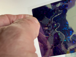 PIKACHU vs MEWTWO Pocket Monsters Pokemon Japanese Anime Vending Prism Sticker - Image 2