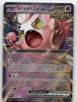 SCREAM TAIL EX 094/167 DOUBLE RARE TWILIGHT MASQUERADE POKEMON NEAR MINT - Image 2