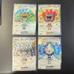 Pokemon TWM Ogerpon ex Lot Teal, Hearthflame, Wellspring, Cornerstone (4 Cards) - Image 1