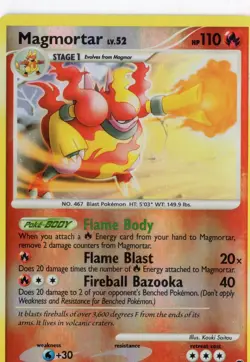 Pokemon Magmortar 31/132 Secret Wonders Reverse Holo Rare LP - Image 1