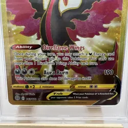 2022 POKEMON SWORD & SHIELD BRILLIANT STARS FULL ART/GALARIAN MOLTRES V PSA 10 - Image 3