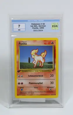 Ponita 60/102 EGS graded 7 Basis Base Set First 1 Edition Ponyta PSA Pokemon - Image 1