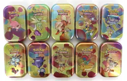Pokemon TCG Scarlet & Violet 151 Mini Tin Display with 10 Sealed Tins - Image 2