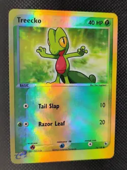 Treecko - 76/109, EX Ruby & Sapphire - Reverse Holo - Pokemon Card - Near Mint - Image 1
