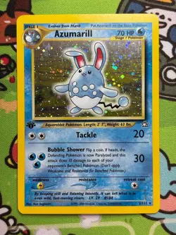 Azumarill - 2/111 - Holo Rare, Neo Genesis - 1st Edition - Pokemon Card - NM - Image 1