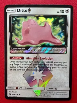 Ditto Prism Star - 154/214 - Holo Rare, Lost Thunder - Pokemon Card - Near Mint - Image 1