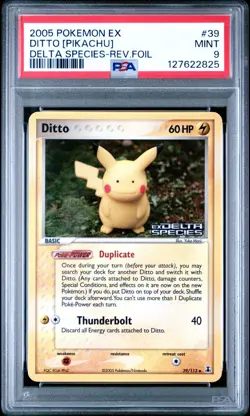 PSA 9 Ditto (Pikachu) - 39/113, EX Delta Species - Reverse Holo - Pokemon Card - Image 1