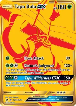 Tapu Bulu GX - SV91/SV94 - Shiny Vault - Hidden Fates - Pokemon Card - NM - Image 1