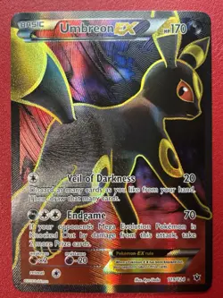 Umbreon EX - 119/124 - Full Art Ultra Rare, Fates Collide- Pokemon Card - NM - Image 1