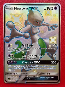 Mewtwo GX - SV59/SV94 - Shiny Full Art, Hidden Fates - Pokemon Card - NM - Image 1