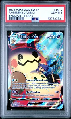 PSA 10 Mimikyu VMAX - TG17/TG30, Brilliant Stars - Full Art - Pokemon Card - Image 1