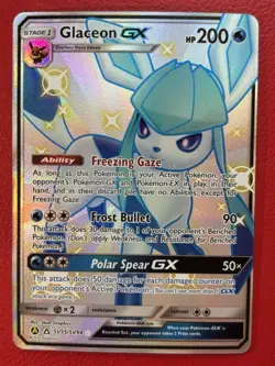 Glaceon GX - SV55/SV94 - Shiny Full Art, Hidden Fates - Pokemon Card - NM - Image 1