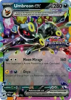Umbreon ex - 060/131 - STAMPED Prismatic Evolutions Promo - Pokemon Card - NM - Image 1