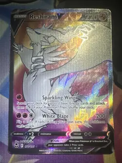 Reshiram V (Full Art) 172/195 : Sword & Shield - Silver Tempest Pokemon TCG NM - Image 1