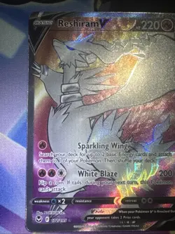 Reshiram V (Full Art) 172/195 : Sword & Shield - Silver Tempest Pokemon TCG NM - Image 3