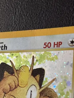 Meowth #10 Holo Black Star Promo Card Vintage WOTC Pokemon TCG MP - Image 3